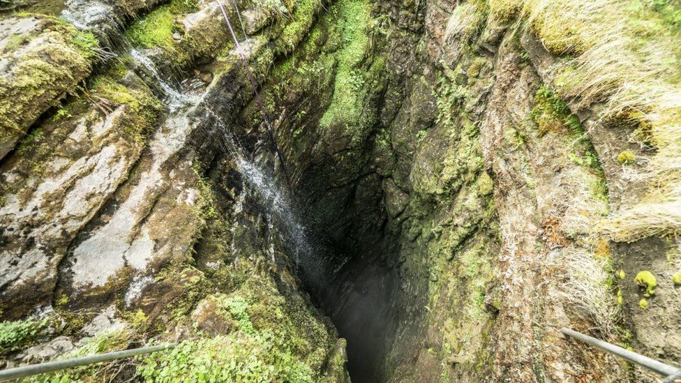 The opening of Gaping Gill