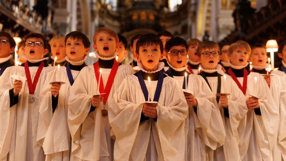 Choristers at St Paul's Cathedral, London