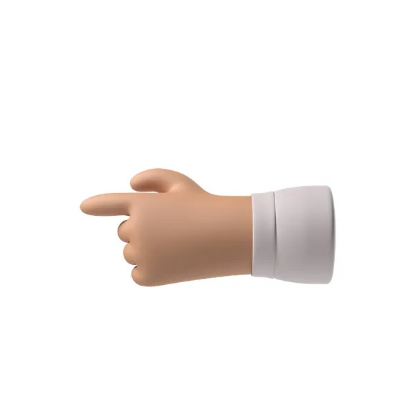 3D hand in classy style