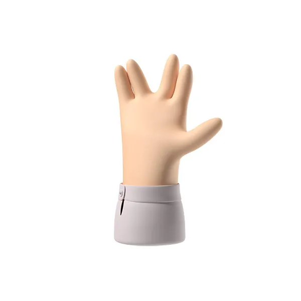 3D hand in classy style