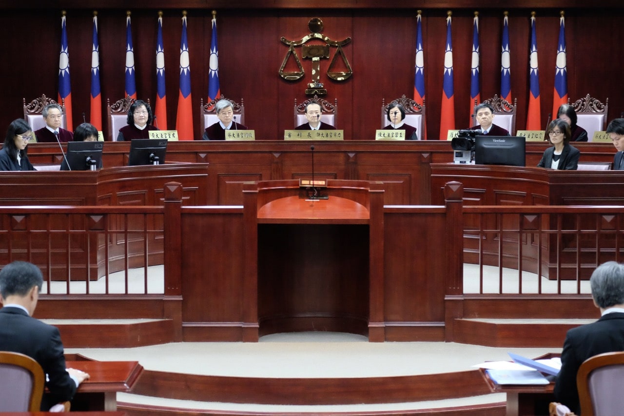 A general view shows the constitutional court at the Judicial Yuan in Taipei, Taiwan, 24 March 2017, SAM YEH/AFP/Getty Images
