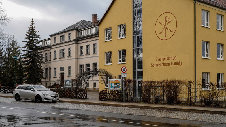 Die Evangelische Mittelschule in Gaußig.