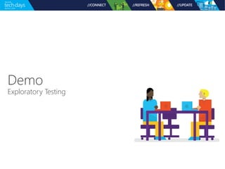 Demo 
Exploratory Testing 
 