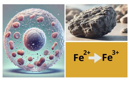 El hierro fue fundamental para el surgimiento de la vida. Fuente: ChatGPT / Eugenio Fdz.