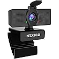 NexiGo 2020 1080P Webcam with Privacy Cover - NexiGo 110-degree Wide Angle Widescreen USB Camera Built-in Dual Stereo Microph