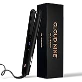 CLOUD NINE The Touch Iron Hair Straightener | Variable Temperature Control Quick Heat Touch Technology Ceramic Floating Plate