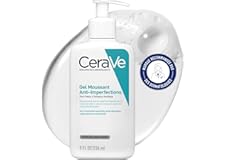 CeraVe - Gel Moussant Anti-Imperfections - Purifie la Peau & Réduit les Imperfections - Acide Salicylique, Argile Blanche, Cé