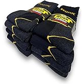Lucchetti Socks Milano Chaussettes de travail pour homme en coton éponge renforcé de sécurité Noir ou assorti