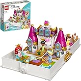 LEGO ǀ Disney 43193 Książka z przygodami Arielki, Belli, Kopciuszka i Tiany — ciekawy prezent do zbudowania dla dzieci