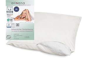 allsana Allergiker Kissenbezug 80x80 cm | Allergie Bettwäsche | Anti Milben Encasing | Milbenschutz für Hausstauballergiker |