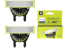 L'authentique Philips OneBlade 360, lames de rechange pour rasoir et tondeuse électriques OneBlade, avec peigne réglable 5en1