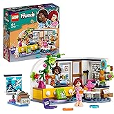 LEGO 41740 Friends Pokój Aliyi, zabawa w nocowanie, zabawka kolekcjonerska dla dziewczynek i chłopców z figurką Paisley, pomy
