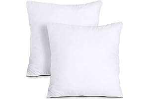 Utopia Bedding Throw Pillows (Pack of 2, White) - 18 x 18 Inches Bed and Couch Pillows - Indoor Decorative Pillows