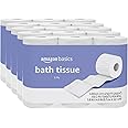 Amazon Basics 2-Ply Toilet Paper, 30 Rolls = 120 Regular Rolls, Unscented, 350 Sheet, (Pack of 30)