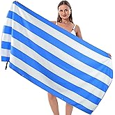 Oleda Beach Towel Microfiber Towel Extra Large Quick Dry Sand Free Super Absorbent Oversized Lightweight Thin Compact Towels 