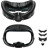 AMVR Face Cover Pad Facial Interface Compatible with Meta/Oculus Quest 3 Accessories, with Soft PU Face Cushion Pad Replaceme