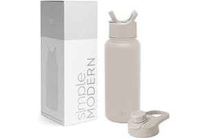 Simple Modern Water Bottle with Straw and Chug Lid | Insulated Stainless Steel Thermos for Sports Gym | Summit Collection | 3