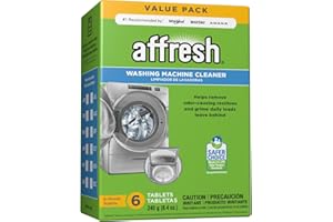 Affresh Washing Machine Cleaner, Cleans Front Load and Top Load Washers, Including HE, 6 Tablets