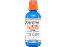 TheraBreath Fresh Breath Oral Rinse - Icy Mint | Fights Bad Breath | Certified Vegan, Gluten-Free, & Kosher | 473ml