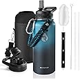 RAYMYLO Insulated Water Bottle 32 oz, Triple Wall Vacuum Stainless Steel (Cold for 48 Hrs), Leak Proof & BPA-Free, Modern Wat