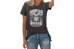 Country Music Tshirt for Women Vintage Nashville Tennessee Graphic Shirts Music Lovers Summer Vacation Top Shirt Tee