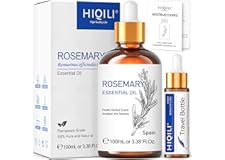 HIQILI Rosemary Oil 100ML, 100% Pure Natural Rosemary Essential Oil, Premium Grade Glass Dropper for Diffuser, Humidifier
