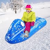 YULIN-MALL Snow Tube for Kids,Snow sled for Adult, Snow Toys for Kids,Snow Tube Winter Outdoor Toys for Kids and Adults (Blue