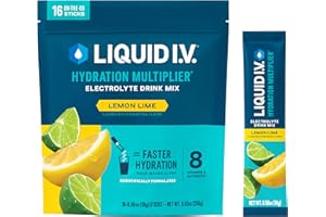 Liquid I.V.® Hydration Multiplier - Lemon Lime - Hydration Powder Packets | Electrolyte Drink Mix | Easy Open Single-Serving 