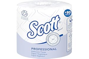 Scott® Professional 100% Recycled Fiber Standard Roll Toilet Paper, Bulk (13217), with Elevated Design, 2-Ply, White, Individ