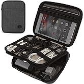 BAGSMART Electronic Organizer,Travel Cable Organizer,Double Layer Electronics Accessories Bag for Tablet 7.9",USB Drive,Cords