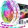 REEMEER Led Lights for Bedroom 100ft（2Rools of 50FT）, Led Lights Color Changing Led Strip Lights with App Control, Led Light 