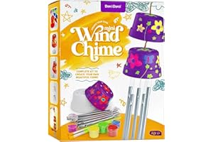 Create & Paint a Mini Wind Chime Making Kit - Arts and Crafts Gift for Girls & Boys Ages 6 7 8 9 10-12 - Birthday & Easter Gi