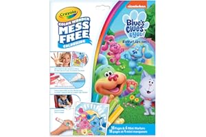 Crayola Canada CW,Blues Clues,FD,W/4CT MKRS, Holiday Toys, Gift for Boys and Girls, Kids, Stocking, Arts and Crafts, Gifting 