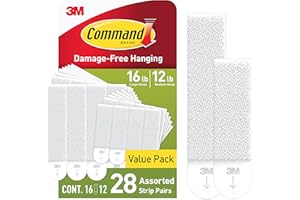 Command Picture Hanging Strips, Damage Free Hanging Picture Hangers, No Tools Wall Hanging Strips for Living Spaces, 12 Mediu