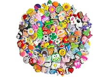 30 50 100 Pcs Shoe Charms for Clog Shoe Decoration,Random Shoe Accessories Pack for Kid and Adult, Halloween Christmas Party 