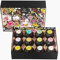 Bath Bombs for Women (12-pack) - Natural, Vegan Bath Bombs for Kids - Kids Bath Bombs Set - Natural Bath Bombs with Essential