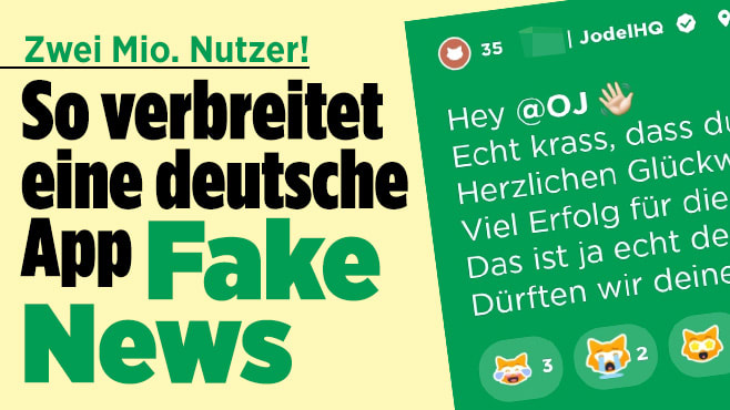 Fake News: So verbreitet die beliebte App Jodel Falschnachrichten