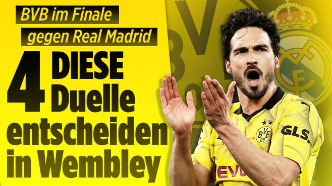 Champions League zwischen BVB und Real: DIESE 4 Duelle entscheiden!