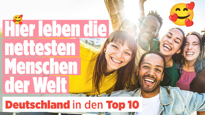Deutschland in Top 10: In DIESEM Land leben die nettesten Menschen