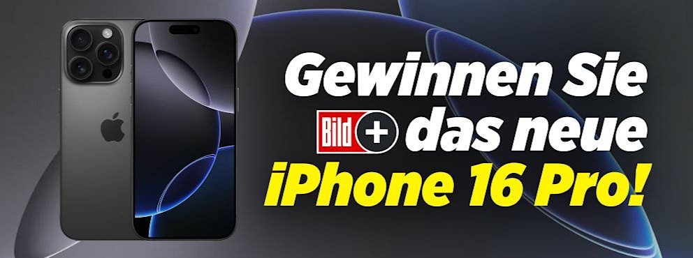 Jetzt mit BILDplus das neue Apple iPhone 16 gewinnen