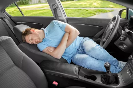 Is it legal to sleep in your car in Australia?