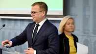 Prime Minister Petteri Orpo (NCP) and Interior Minister Mari Rantanen.