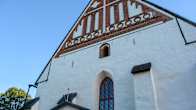 Den västra gaveln till Borgå domkyrka.