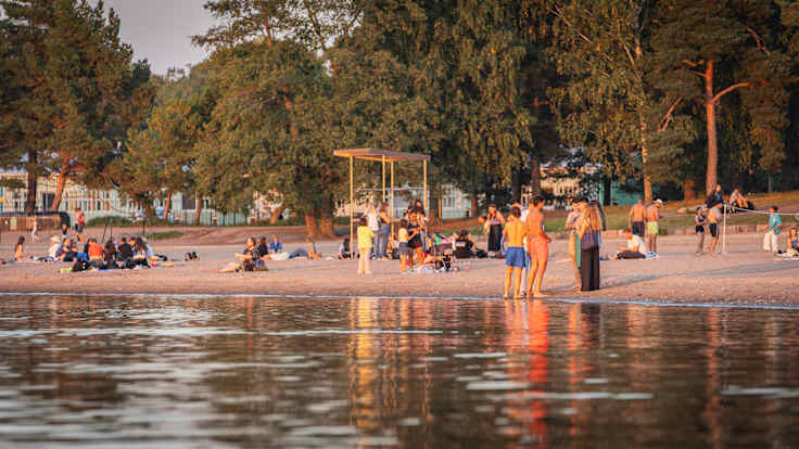 Hietaniemi beach.