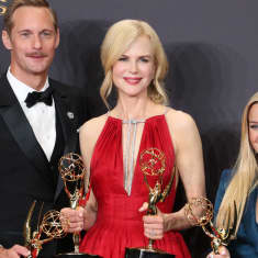 Alexander Skarsgård, Nicole Kidman och Reese Witherspoon på Emmygalan 2017.