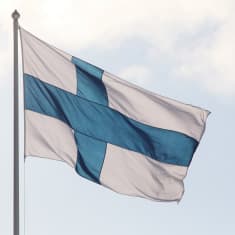 Finlands flagga.