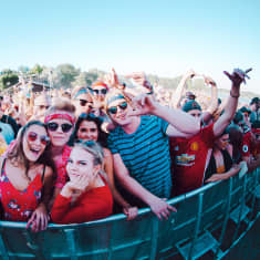 Festivalpublik på Ruisrock. 