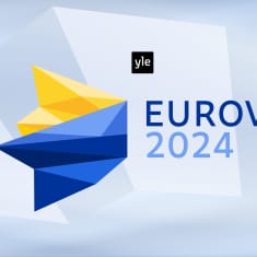 Kuvassa on harmaalla taustalla eurovaalien logo ja teksti Eurovaalit 2024.