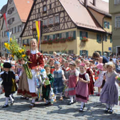 Gatudramat Kinderzeche i Dinkelsbühl.