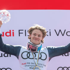 Lucas Braathen vann Slalomcupen 2022/2023.